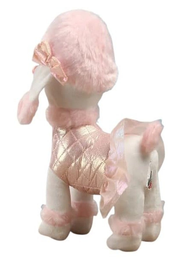 STRIDERS لعبة كلب بودل قطيفة ناعمة للأطفال من ستريدرز | جرو محشو لطيف | هدية رائعة للعناق والحب للبنات والأولاد | هدية مثالية للهدايا التذكارية | وردي | 10 بوصات - Image 4